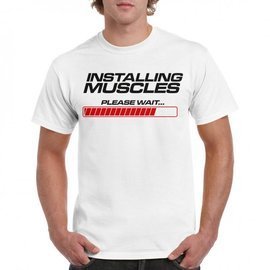 Installing muscles - koszulka męska