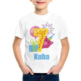 Koszulka dziecięca na siódme urodziny