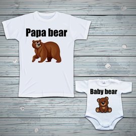 Zestaw - Papa bear, baby bear
